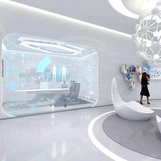 智慧黨建展廳與地稅黨群服務中心數字內容UI設計服務